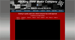 Desktop Screenshot of hockingrivermotorco.com